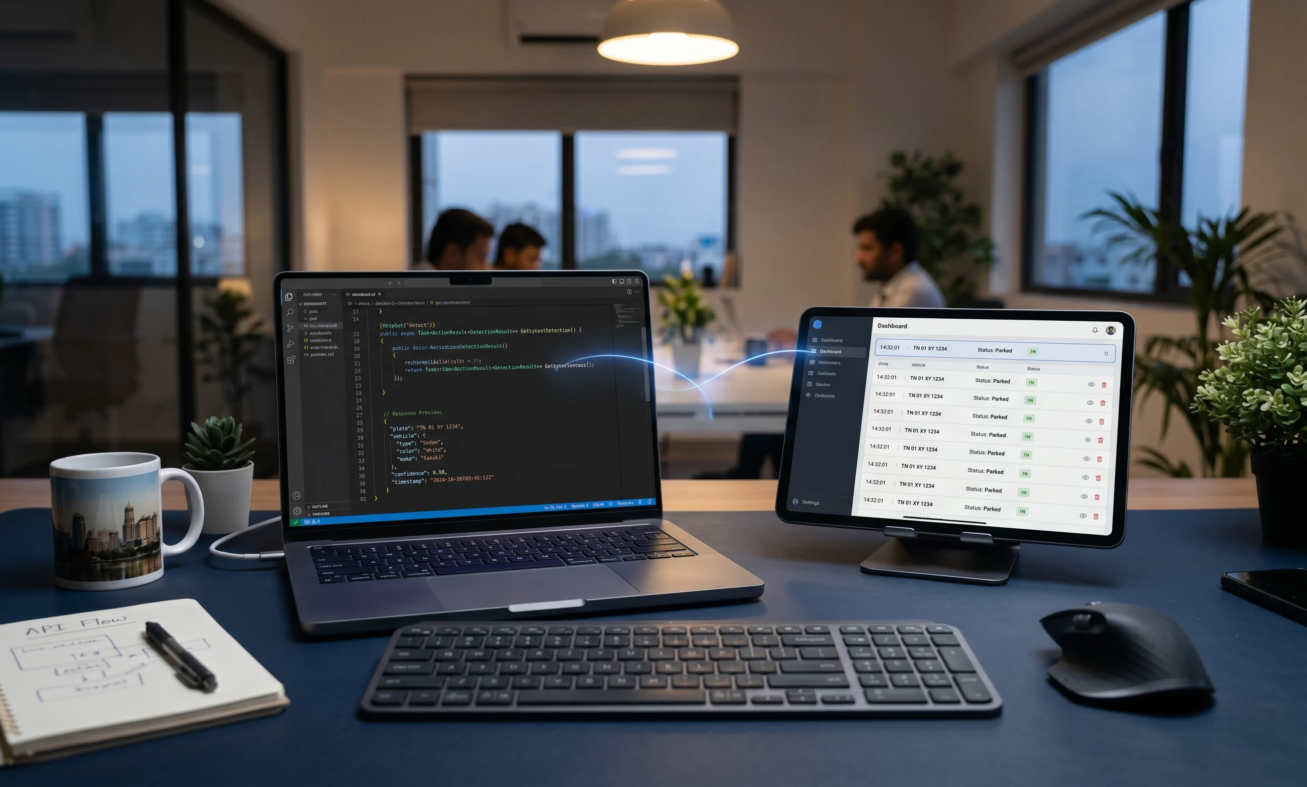 REST API and webhook integration with VMS, ERP, and FASTag gateways